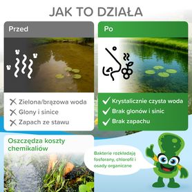 Bioenzymatyczny środek czyszczący do STAWU ogrodowego (lato) 500g