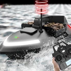 Łódka zanętowa V020 z GPS 12 000 mAh czarna NOWOŚĆ `24