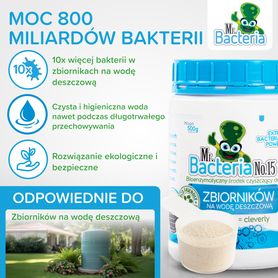 Bioenzymatyczny środek czyszczący do ZBIORNIKÓW NA WODĘ DESZCZOWĄ 500g