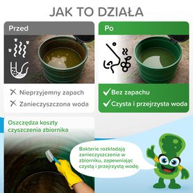 Bioenzymatyczny środek czyszczący do ZBIORNIKÓW NA WODĘ DESZCZOWĄ 500g