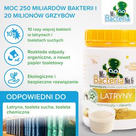 Bioenzymatyczny środek czyszczący do twojej LATRYNY i suchej toalety 500g